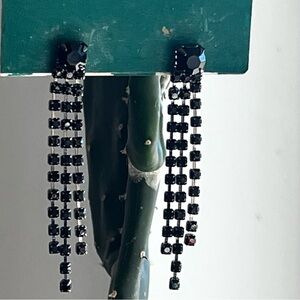 Set of Two Black Earrings